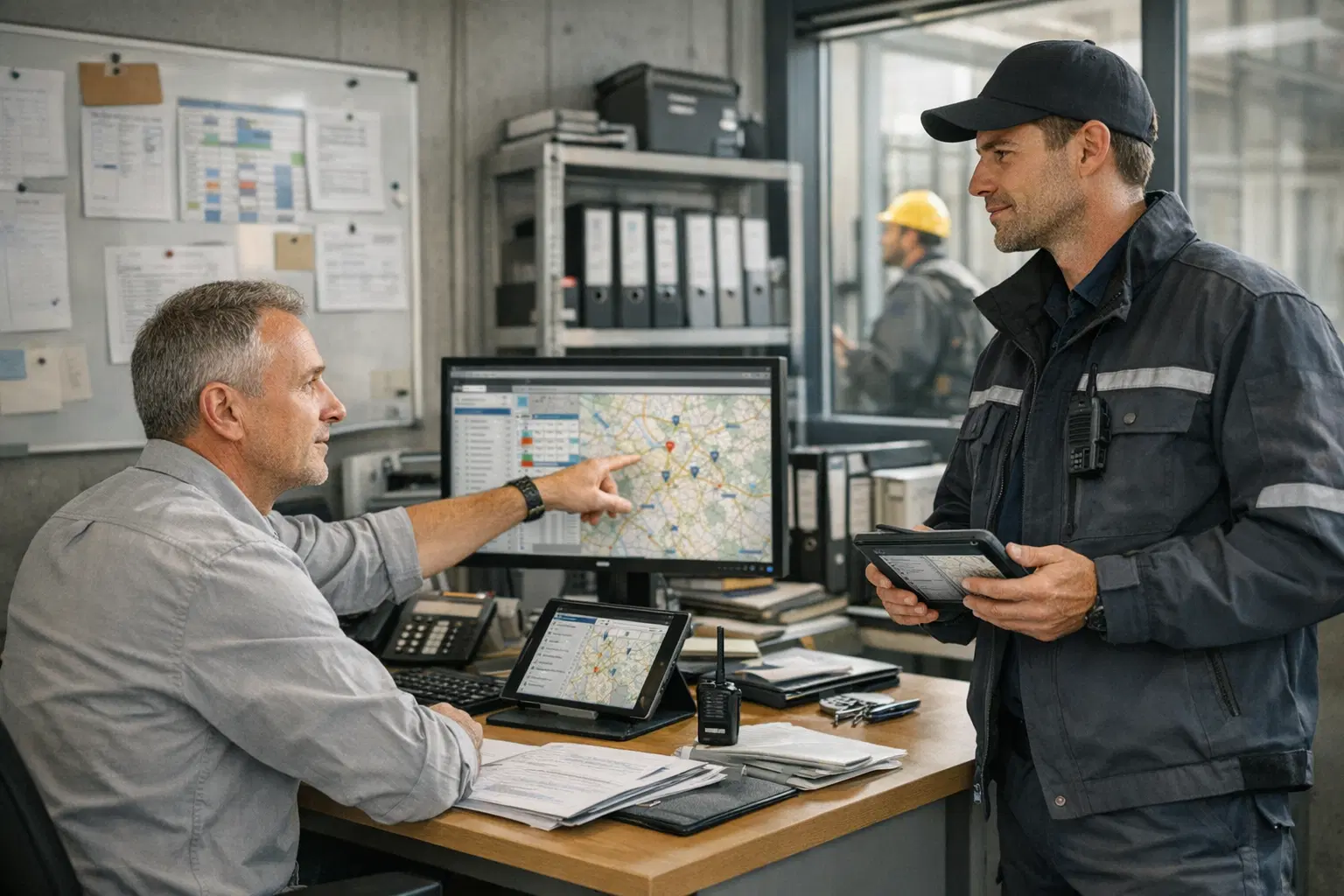 Technischer Service im Aufzugsbau mit Einsatzplanung, Rueckruflogik und operativer Steuerung.